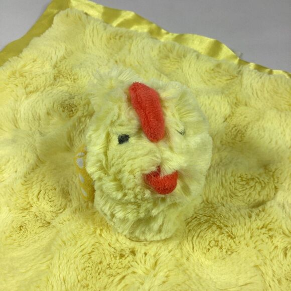 Cloud Island Lovey Security Blanket Chicken Chick Plush Crinkle Satin Yellow - Picture 2 of 8
